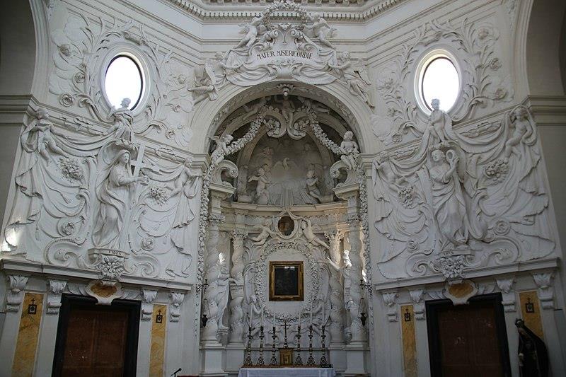 Interior of the church of Santa Maria delle Tinte